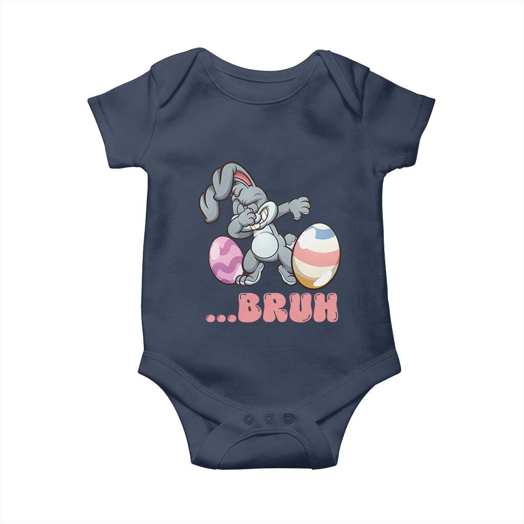 Funny Bruh Dab Rabbit Eggs Easter Day Baby Onesie