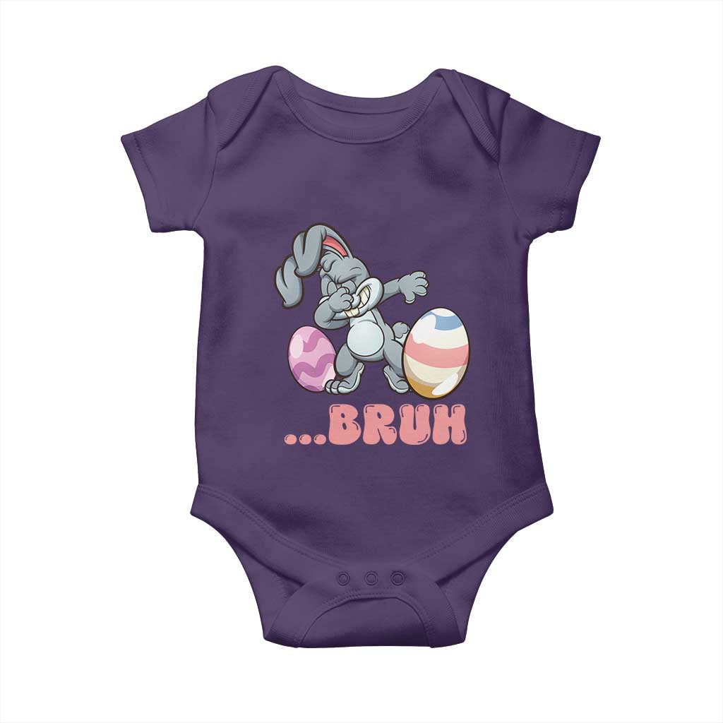 Funny Bruh Dab Rabbit Eggs Easter Day Baby Onesie