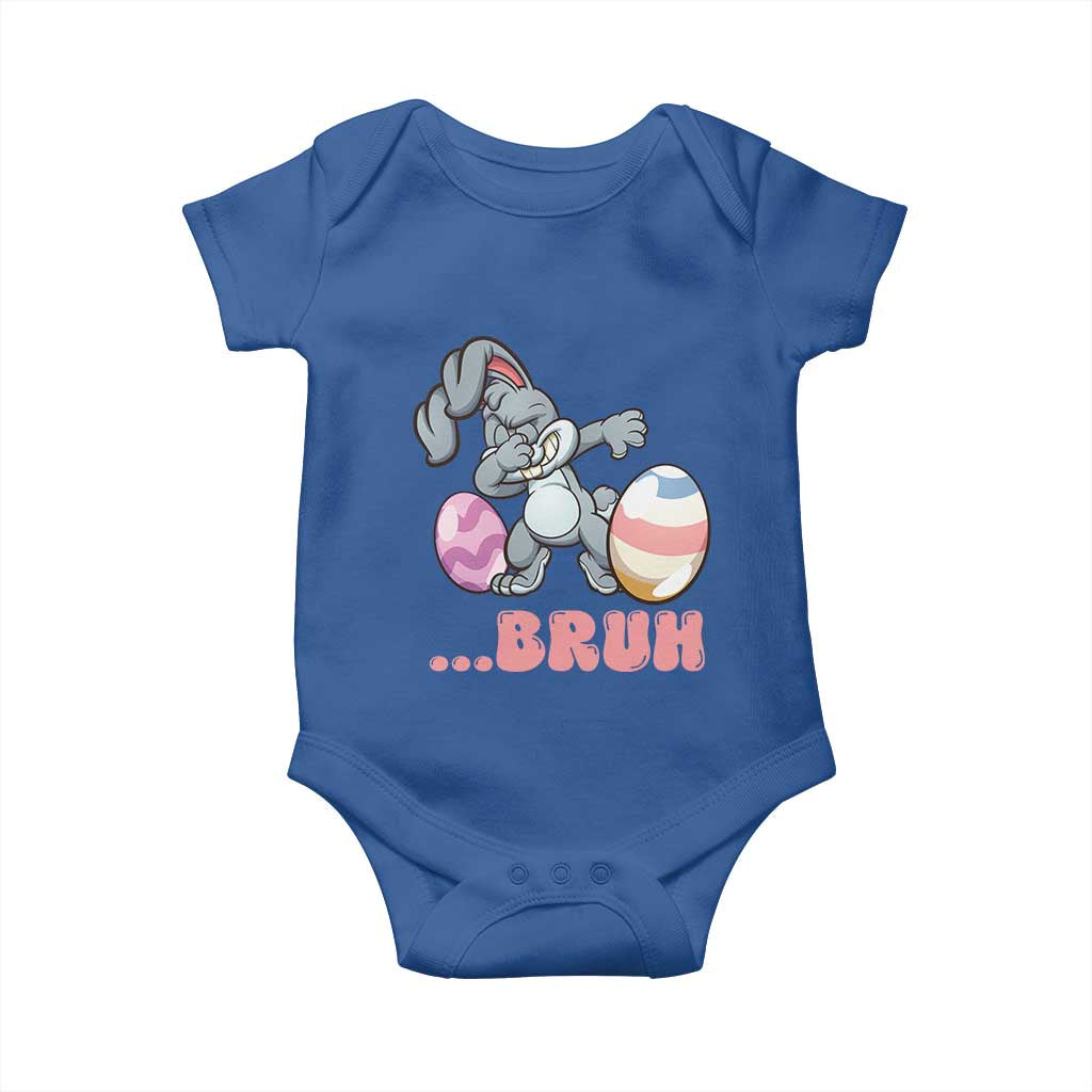 Funny Bruh Dab Rabbit Eggs Easter Day Baby Onesie