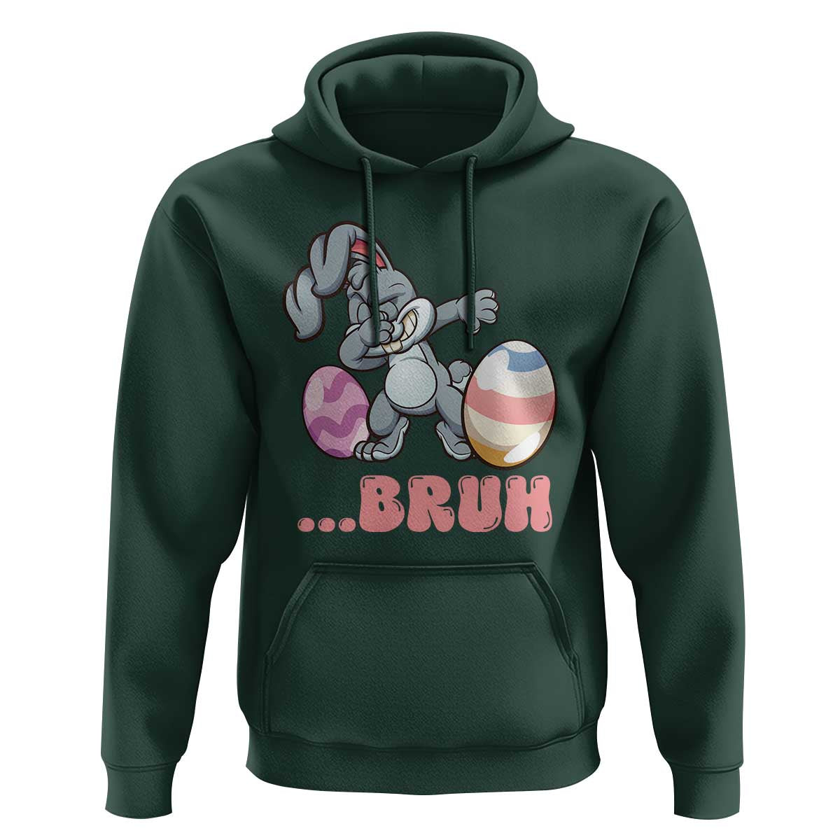 Funny Bruh Dab Rabbit Eggs Easter Day Hoodie