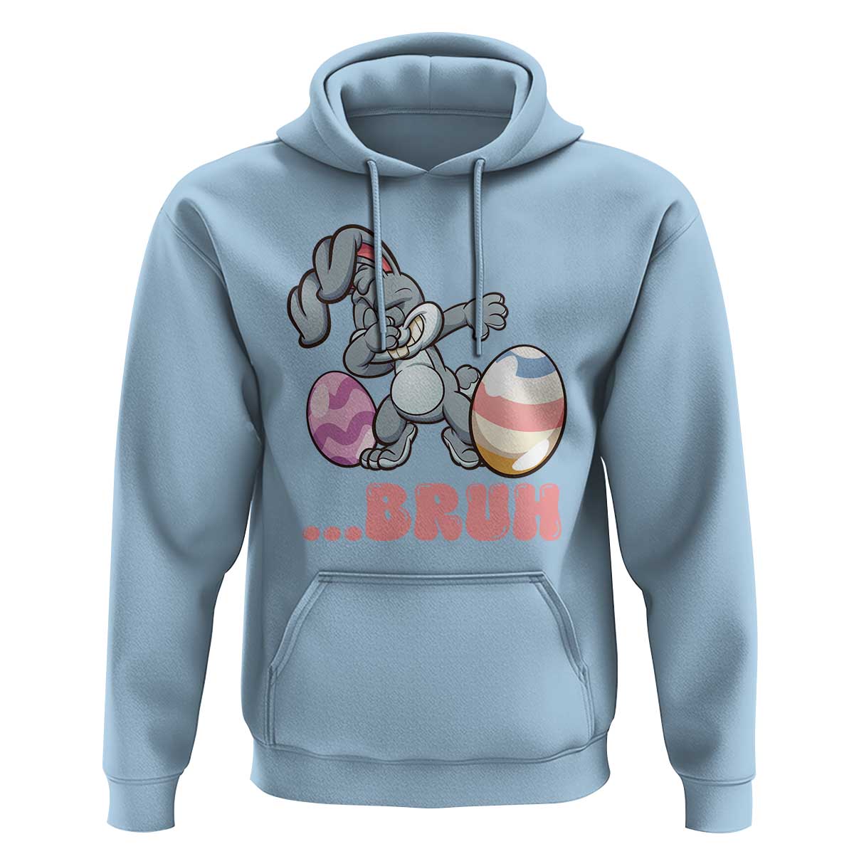 Funny Bruh Dab Rabbit Eggs Easter Day Hoodie