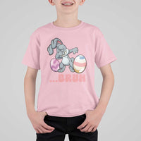 Funny Bruh Dab Rabbit Eggs Easter Day T Shirt For Kid