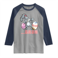 Funny Bruh Dab Rabbit Eggs Easter Day Raglan Shirt