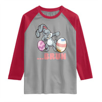 Funny Bruh Dab Rabbit Eggs Easter Day Raglan Shirt