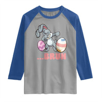 Funny Bruh Dab Rabbit Eggs Easter Day Raglan Shirt