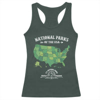 Protect And Preserve National Parks Racerback Tank Top ESTD 1872 Vintage Forest American Map