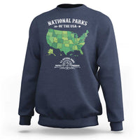 Protect And Preserve National Parks Sweatshirt ESTD 1872 Vintage Forest American Map