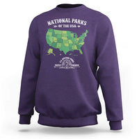 Protect And Preserve National Parks Sweatshirt ESTD 1872 Vintage Forest American Map