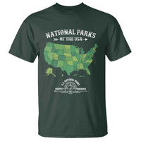 Protect And Preserve National Parks T Shirt ESTD 1872 Vintage Forest American Map