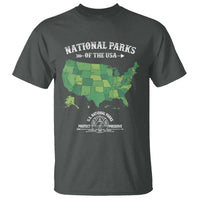 Protect And Preserve National Parks T Shirt ESTD 1872 Vintage Forest American Map