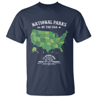 Protect And Preserve National Parks T Shirt ESTD 1872 Vintage Forest American Map