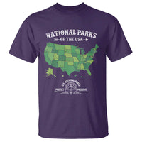 Protect And Preserve National Parks T Shirt ESTD 1872 Vintage Forest American Map