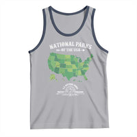 Protect And Preserve National Parks Tank Top ESTD 1872 Vintage Forest American Map