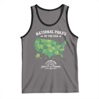 Protect And Preserve National Parks Tank Top ESTD 1872 Vintage Forest American Map
