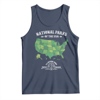 Protect And Preserve National Parks Tank Top ESTD 1872 Vintage Forest American Map