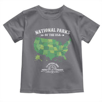Protect And Preserve National Parks Toddler T Shirt ESTD 1872 Vintage Forest American Map