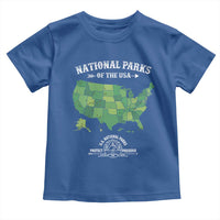Protect And Preserve National Parks Toddler T Shirt ESTD 1872 Vintage Forest American Map