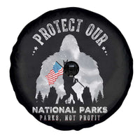 Funny Protect Our National Parks Bigfoot Spare Tire Cover Parks Not Profit American Flag