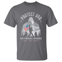 Funny Protect Our National Parks Bigfoot T Shirt Parks Not Profit American Flag