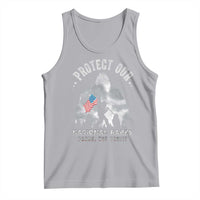 Funny Protect Our National Parks Bigfoot Tank Top Parks Not Profit American Flag