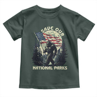 Save Our National Parks Bigfoot Toddler T Shirt Vintage American Flag