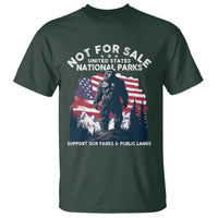 Not For Sale National Parks Bigfoot T Shirt Support Our Parks And Public Lands