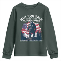 Not For Sale National Parks Bigfoot Youth Sweatshirt Support Our Parks And Public Lands