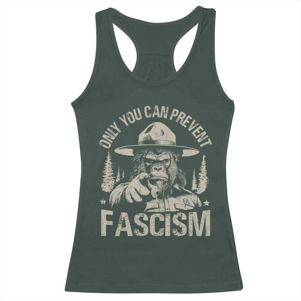 Save Our National Parks Bigfoot Racerback Tank Top Vintage Forest