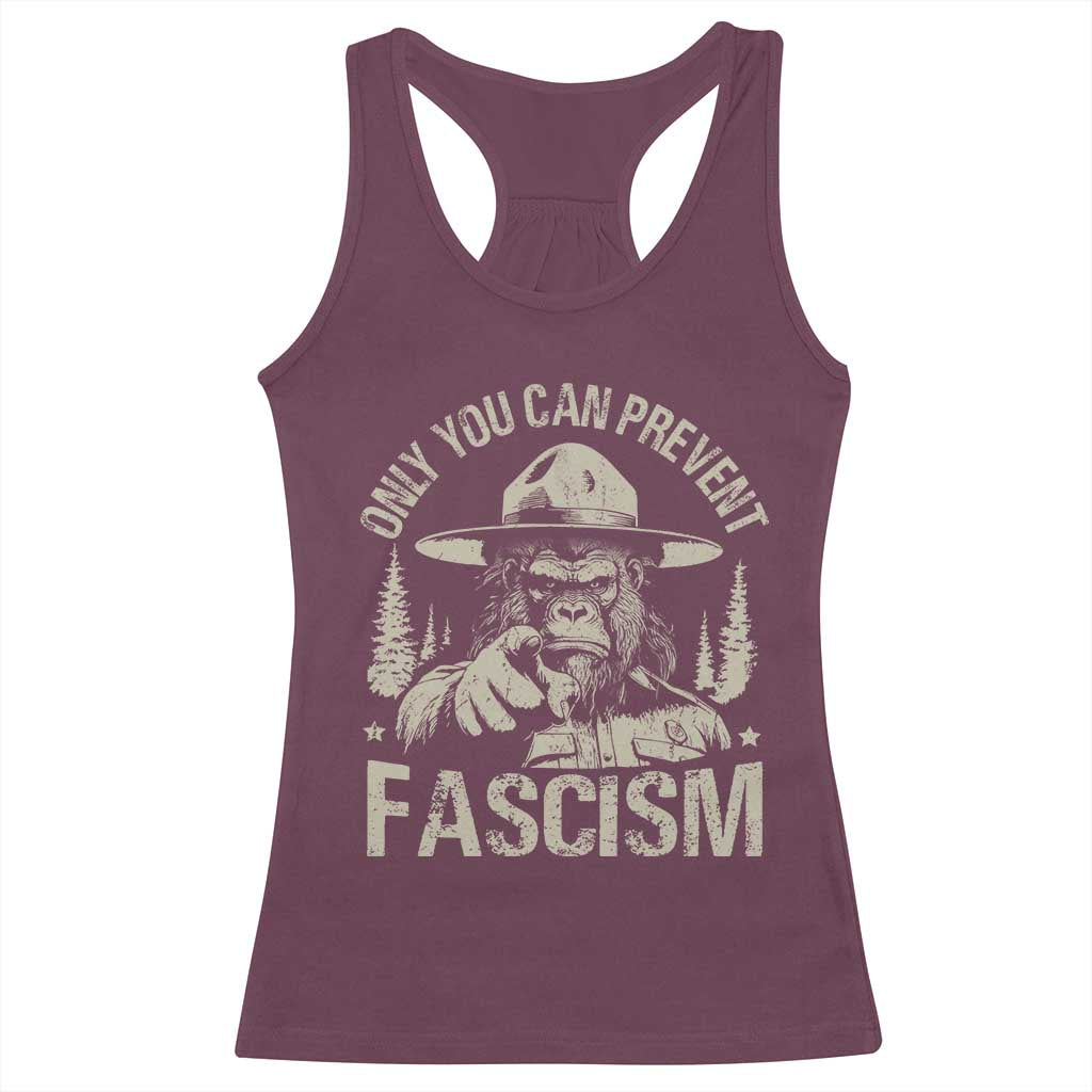 Save Our National Parks Bigfoot Racerback Tank Top Vintage Forest