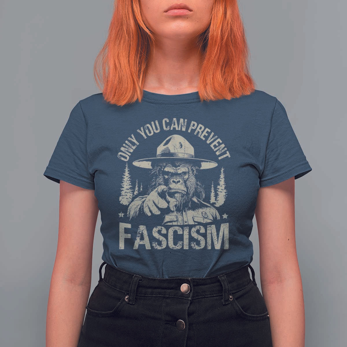 Save Our National Parks Bigfoot T Shirt For Women Vintage Forest