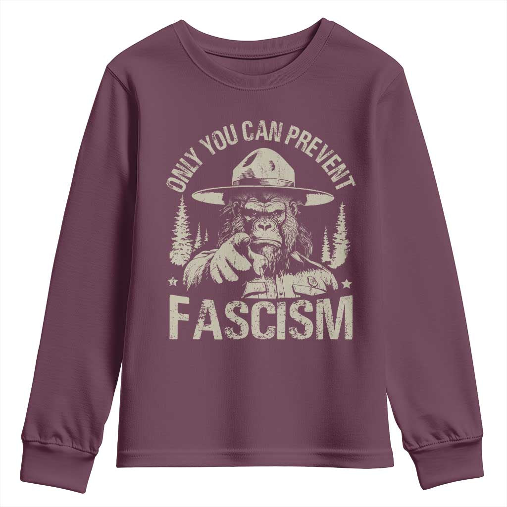 Save Our National Parks Bigfoot Youth Sweatshirt Vintage Forest