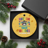 Autism Mom Some People Look Up Their Heroes I'm Raising Mine Ceramic Ornament Autism Awareness