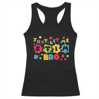 Funny Just Let Me Stim Bro Racerback Tank Top Autism Awareness Puzzle
