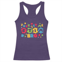 Funny Just Let Me Stim Bro Racerback Tank Top Autism Awareness Puzzle