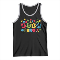 Funny Just Let Me Stim Bro Tank Top Autism Awareness Puzzle