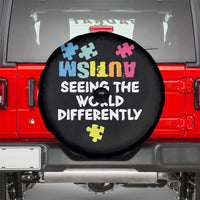 Autism Seeing The World Differently Spare Tire Cover Autistic Autism Awareness Puzzle