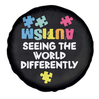 Autism Seeing The World Differently Spare Tire Cover Autistic Autism Awareness Puzzle