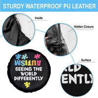 Autism Seeing The World Differently Spare Tire Cover Autistic Autism Awareness Puzzle