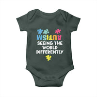 Autism Seeing The World Differently Baby Onesie Autistic Autism Awareness Puzzle
