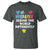 Autism Seeing The World Differently T Shirt Autistic Autism Awareness Puzzle