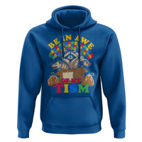 Funny Autism Awareness Hoodie Be In Awe Of My 'Tism Autistic Raccoon Opossum Skunk