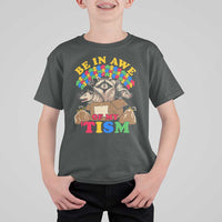 Funny Autism Awareness T Shirt For Kid Be In Awe Of My 'Tism Autistic Raccoon Opossum Skunk
