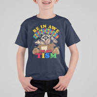 Funny Autism Awareness T Shirt For Kid Be In Awe Of My 'Tism Autistic Raccoon Opossum Skunk