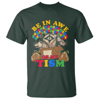 Funny Autism Awareness T Shirt Be In Awe Of My 'Tism Autistic Raccoon Opossum Skunk