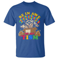 Funny Autism Awareness T Shirt Be In Awe Of My 'Tism Autistic Raccoon Opossum Skunk