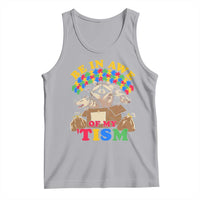 Funny Autism Awareness Tank Top Be In Awe Of My 'Tism Autistic Raccoon Opossum Skunk