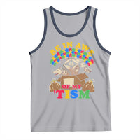 Funny Autism Awareness Tank Top Be In Awe Of My 'Tism Autistic Raccoon Opossum Skunk