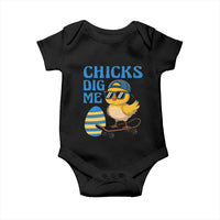 Funny Easter Day Chicks Dig Me Baby Onesie Cool Chicken