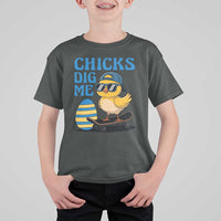 Funny Easter Day Chicks Dig Me T Shirt For Kid Cool Chicken