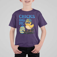 Funny Easter Day Chicks Dig Me T Shirt For Kid Cool Chicken